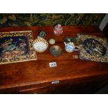 A mixed lot including oriental, cloissonne' and enamel items.