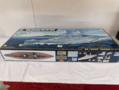 A Trumpeter 1/200 scale USS Arizona BB-39 1941 model kit (Deck painted,