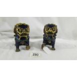 A quality pair of Chinese Foo Dogs, 20th Century Export,