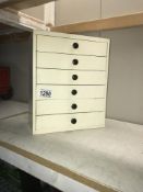 A small pin 6 drawer specimen chest.