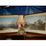 A good pair of framed and glazed watercolours signed W Reeves.