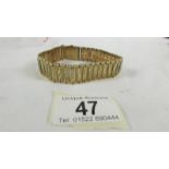 A 9ct gold bracelet, 30.5 grams. ****Condition report**** Length is 20cm x 1.