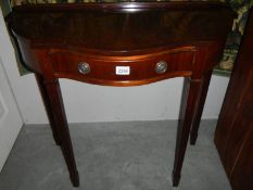 A mahogany hall table.