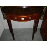 A mahogany hall table.