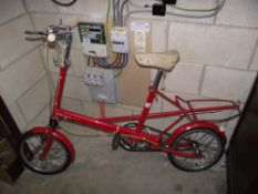 A Vintage Moulton mini bicycle.