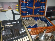 A picnic set and other items.