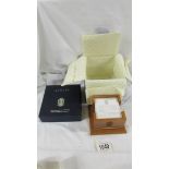 A David Linley P & O 'Special Edition' for passengers post-it note holder, new in box.