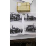 Glass negatives - A small collection of 18 quarter plate glass negatives of Steam Traction Engines