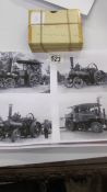 Glass negatives - A small collection of 18 quarter plate glass negatives of Steam Traction Engines