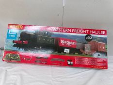 A Hornby R1205 Western freight hauler train set.