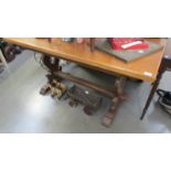 A good quality oak refectory table.