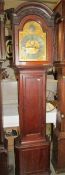 A mahogany cased long case clock.