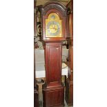 A mahogany cased long case clock.