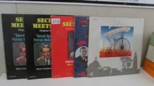 5 TV related LPs to include Music from Secret Agent (disc has some wear),