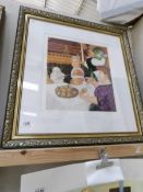 A framed and glazed limited edition signed Beryl Cook print ****Condition report****