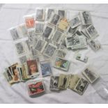 A large collection of collector's cards including Thunderbirds, Captain Scarlett, Tarzan,