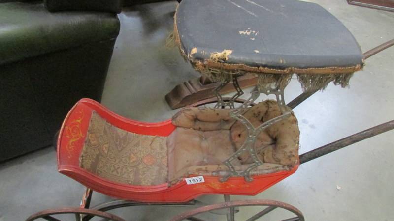 An early dolls push chair. - Image 2 of 3