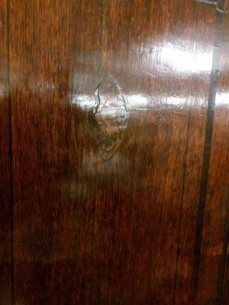 A Victorian corner cupboard with shell inlay. - Image 2 of 3