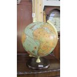 A vintage French globe.