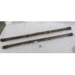 2 early 20th century continental white metal ceremonial batons ****Condition report****
