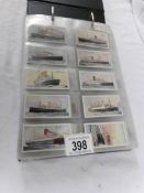 An album of in excess of 350 assorted cigarette cards.