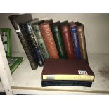 A selection of Folio Society books including Impossible Journey's, George Washington etc.