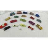 A selection of Lesney and Matchbox die cast vehicles.