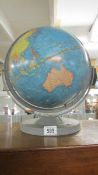 An old world globe.