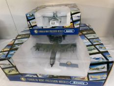 2 Franklin MInt Collective Armour military aircraft.