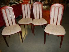 A set of 4 chairs.