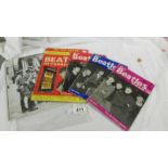 Three 1960's Beatles Monthly magazines together with The Beatles at Carnegie Hall, New York.