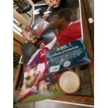 A signed photograph of Paul Merson and a signed photograph of John Barnes.