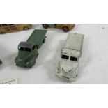7 Small Dinky commercial vehicles.