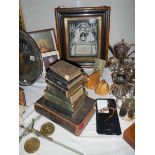 A mixed lot of religious items including Crucifix, pictures, Bibles etc.