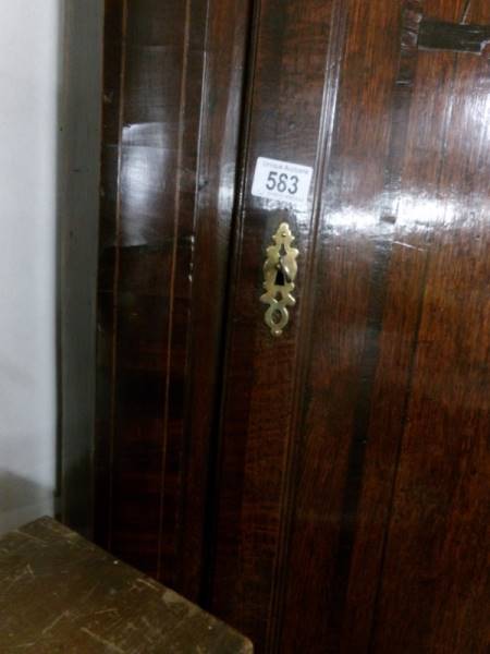 A Victorian corner cupboard with shell inlay. - Image 3 of 3