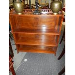 A mahogany 3 shelf book case. ****Condition report**** In good clean condition.
