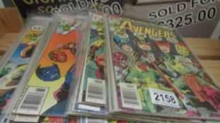 16 Bronze Age Marvel Avengers comics.