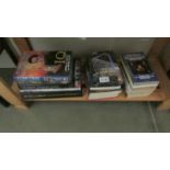 Star Trek - Legion of Superheroes and a quantity of hard back books relater to Star Trek,