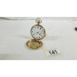 A 9ct gold cased full hunter pocket watch, Swiss movement No.