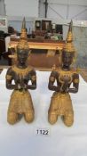A good pair of Siamese bronze figures.