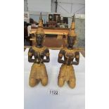 A good pair of Siamese bronze figures.