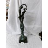 A contemporary bronze figure, 52 cm. ****Condition report**** It is hollow.