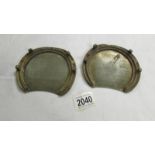 A pair of French 19th century Horse Shoe awards.