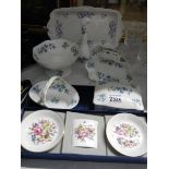 3 items of boxed Royal Worcester porcelain and 7 items of Crown Staffordshire.