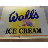 A Wall's Ice Cream advertising sign.