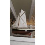 A good quality model sailing yacht.