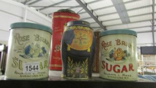 A quantity of old tins.