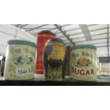 A quantity of old tins.