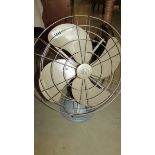 A retro 'Verity' electric fan. ****Condition report**** Polished blades tarnished.