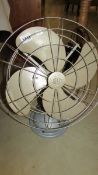 A retro 'Verity' electric fan. ****Condition report**** Polished blades tarnished.